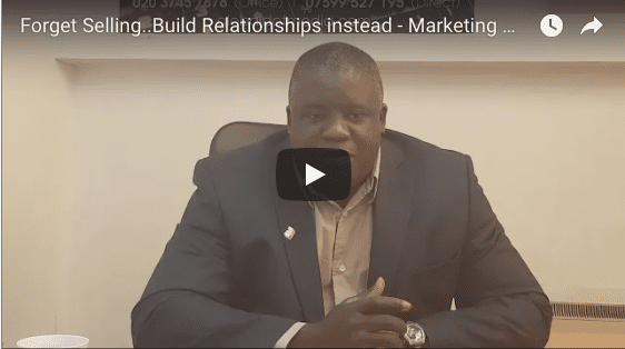 Stop Selling..Start Building Relationships Instead - Marketing Magic Tip