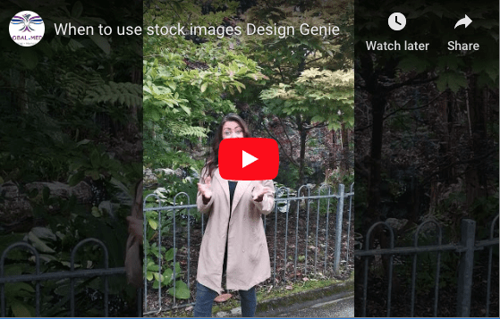 When to use stock photos video image: when to use stock photos - Design Genie Tips Blog blog - https://globaldotmedia.com