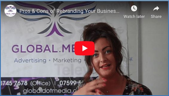 Pros & Cons of Rebranding Your Business - Design Genie Tips videoblog- https://globaldotmedia.com