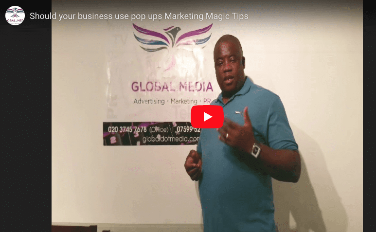 Should your business use pop-ups? - Marketing Magic Tip videoblog cover photo