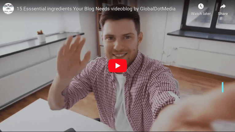 15 Essential Ingredinets your blog needs header photo - blogger taking a selfie