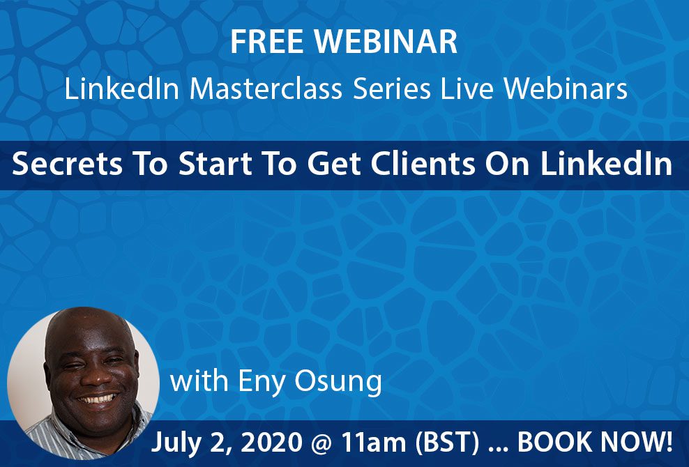 LinkedIn webinar 2nd June flyer